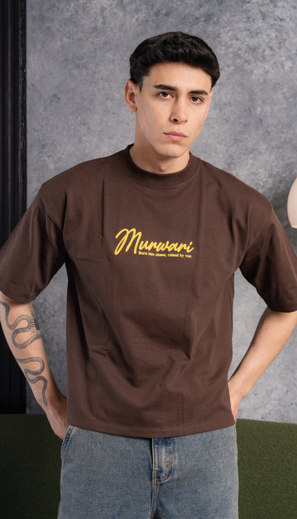 Polo Boxy Cráneo Marrón