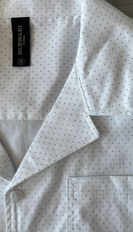 Camisa Boxy Fit Dot Blanco