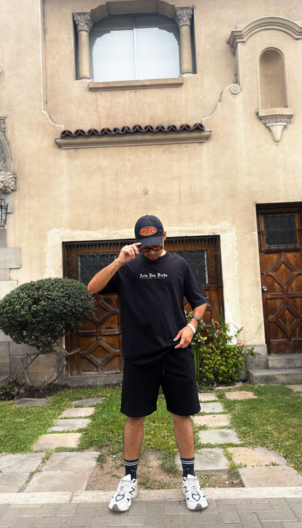 Polo Oversize Herba Negro