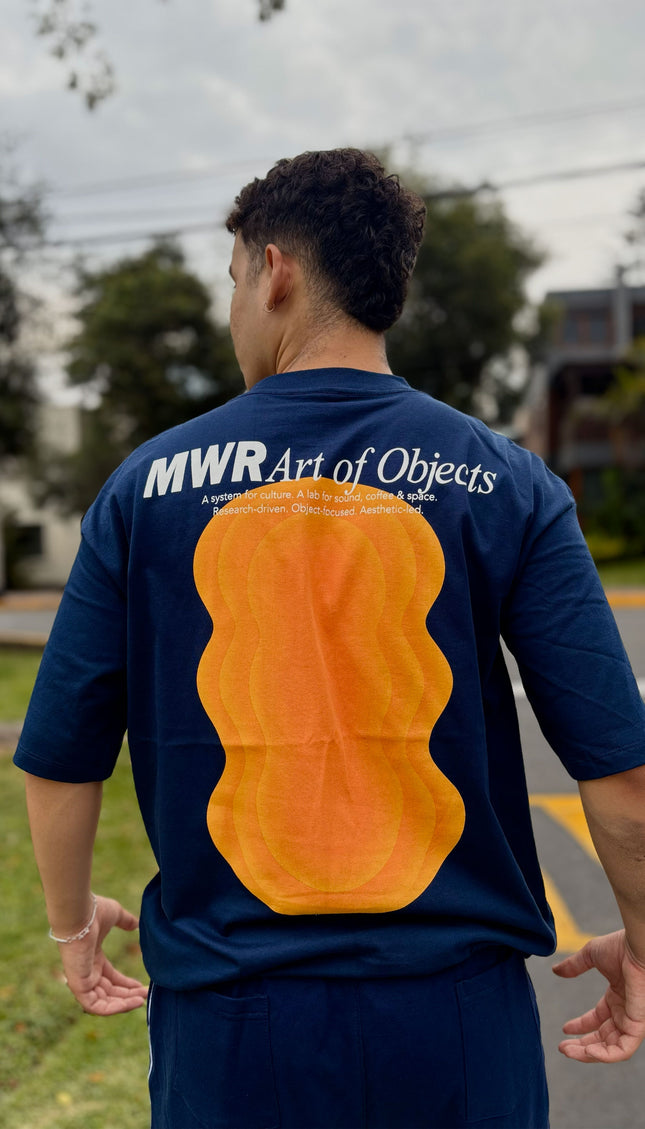 Polo Oversize Art Azul