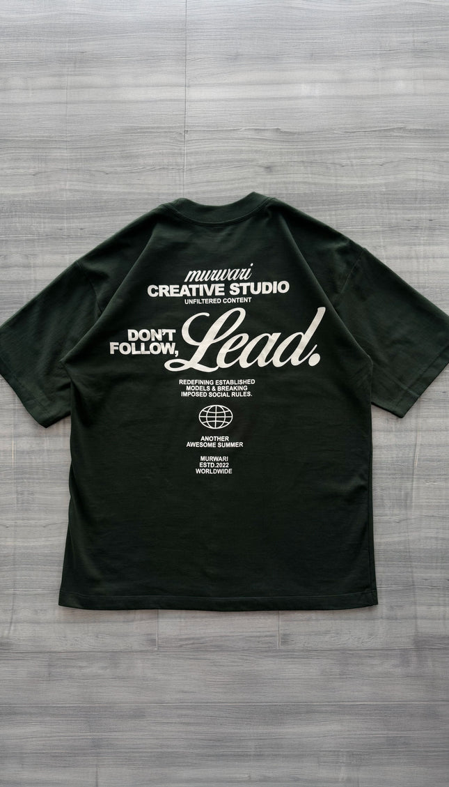 Polo Overbox Lead Verde Botella