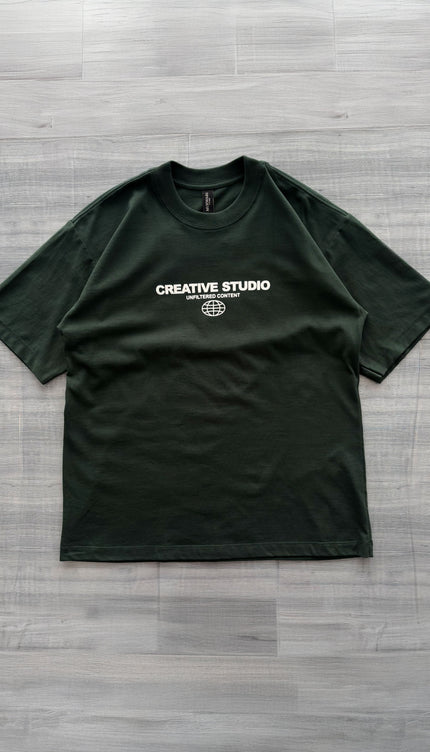 Polo Overbox Lead Verde Botella