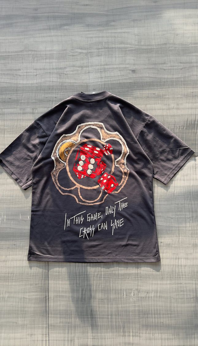 Polo Overbox Cross Plomo escolar