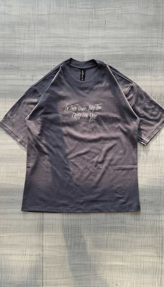 Polo Overbox Cross Plomo escolar