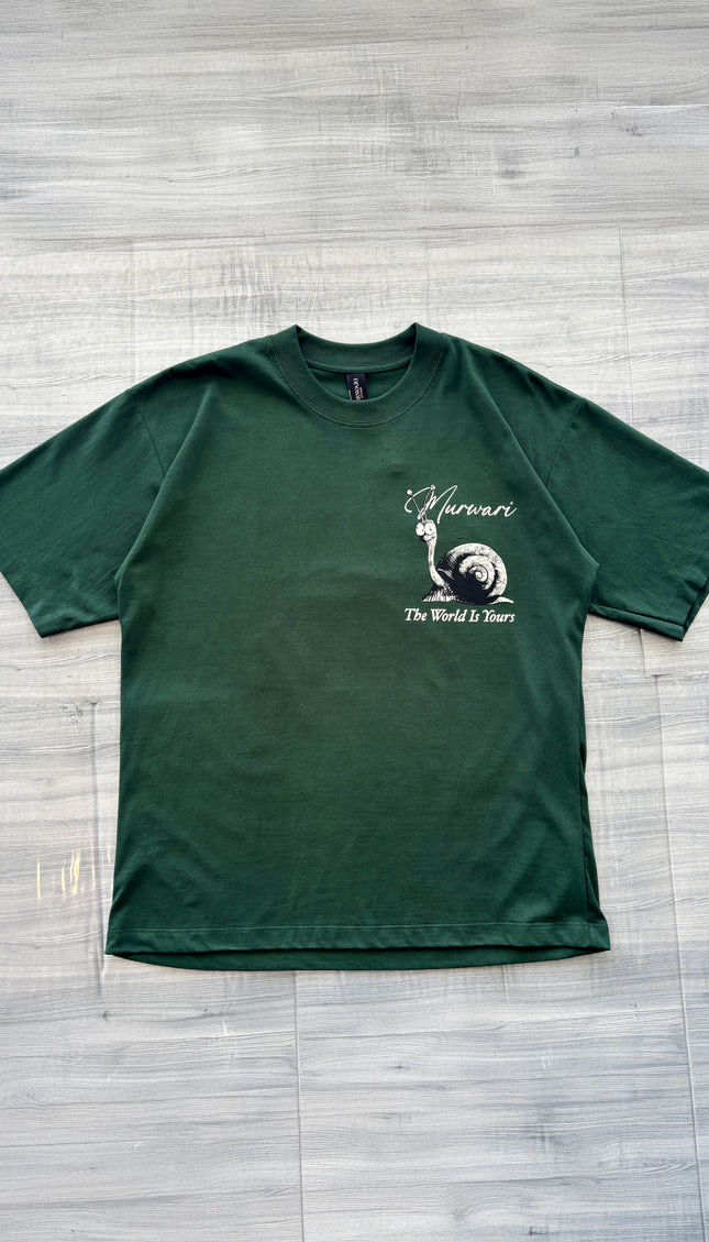 Polo Overbox Caracol Verde botella