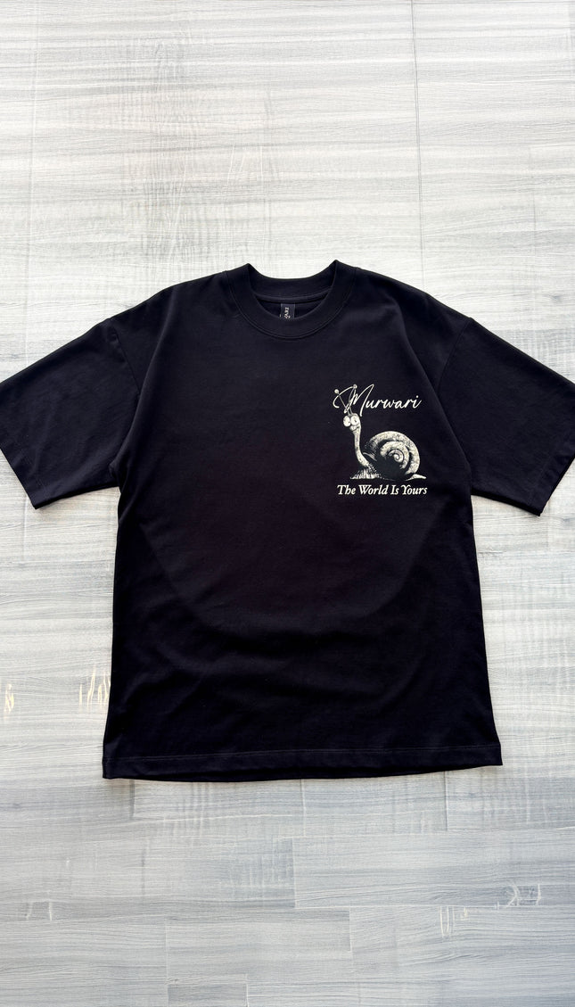 Polo Overbox Caracol Negro