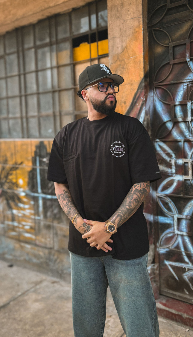 Polo Oversize  Outside Tee Negro