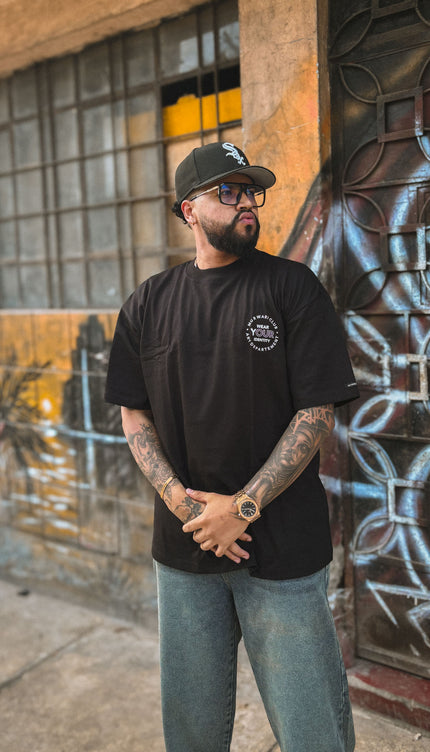 Polo Oversize  Outside Tee Negro