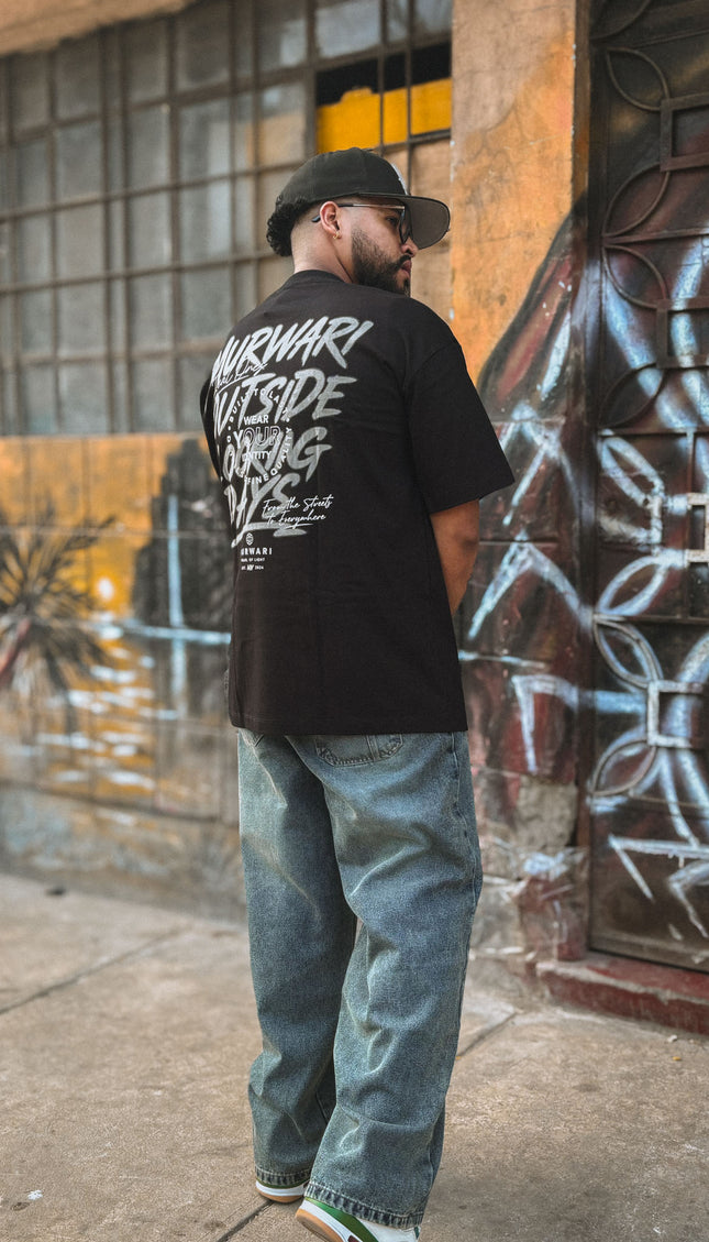 Polo Oversize  Outside Tee Negro