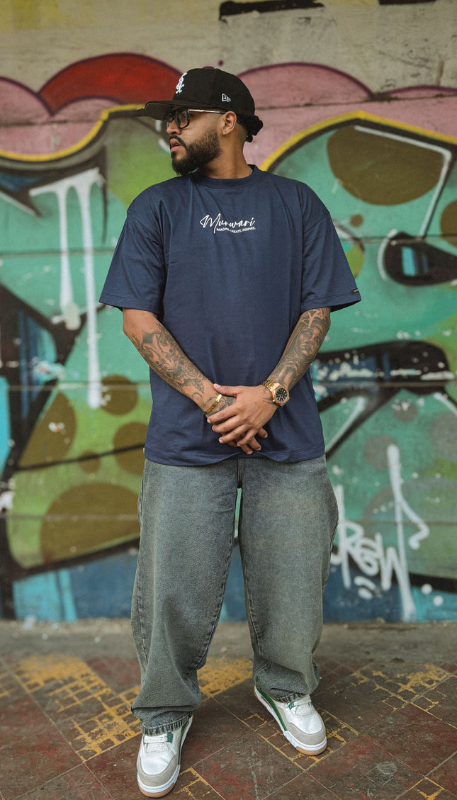 Polo Oversize Create Azul
