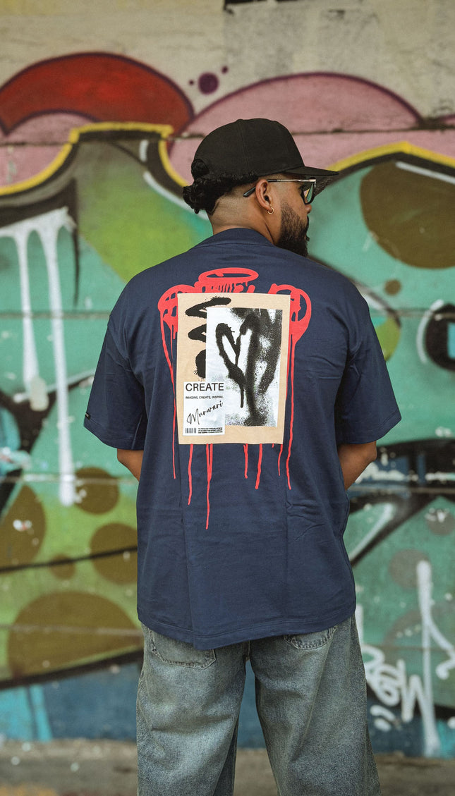 Polo Oversize Create Azul