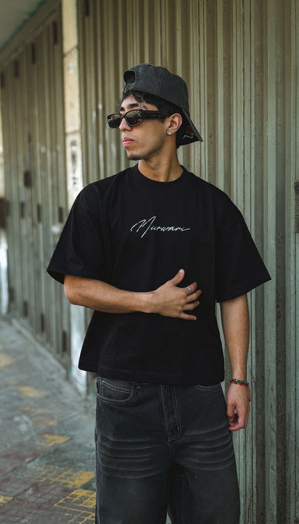 Polo Boxy Difeerence Negro
