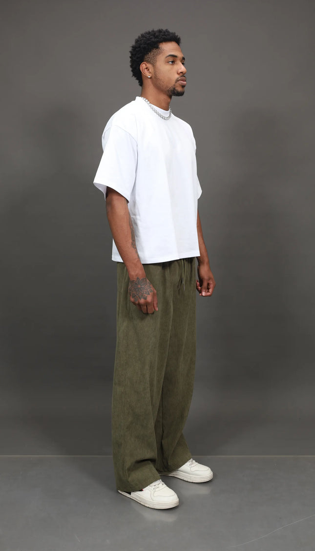 Corduroy Pants Verde olivo