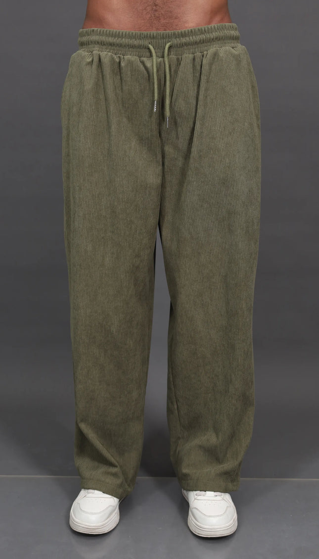 Corduroy Pants Verde olivo