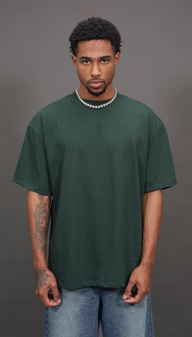 Básico Oversize Verde botella