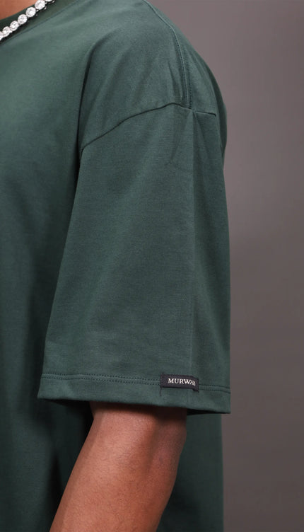 Básico Oversize Verde botella
