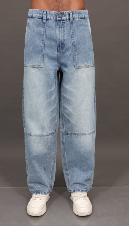 Carpintero baggy Celeste