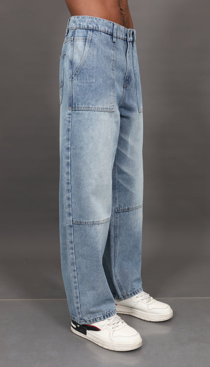 Carpintero baggy Celeste