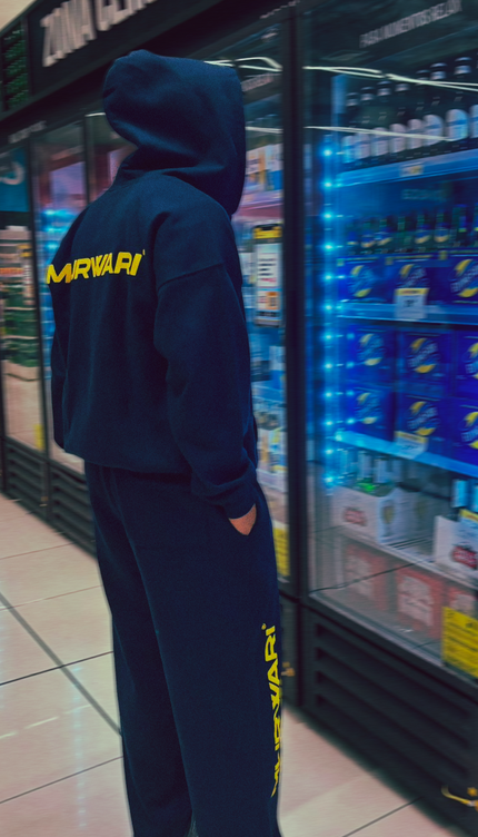 Hoodie Zip Murwari 3D Azul