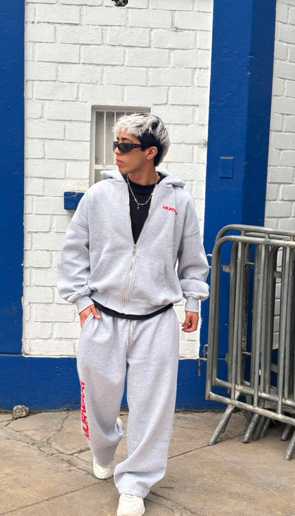 Hoodie Zip Murwari 3D Melange