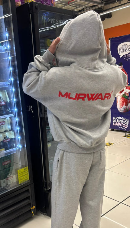 Hoodie Zip Murwari 3D Melange