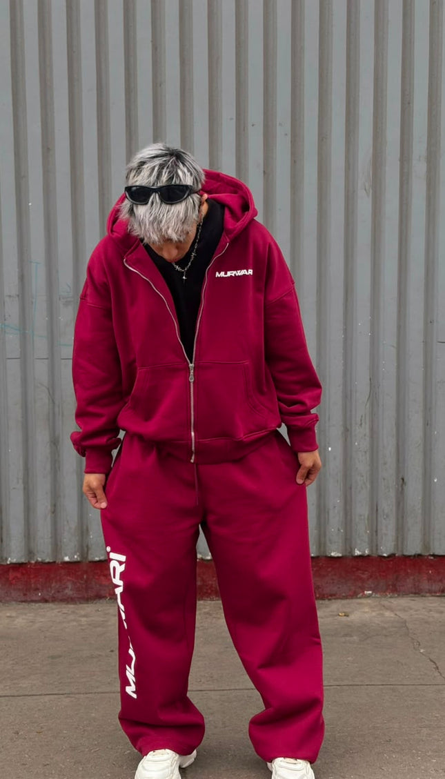 Hoodie Zip Murwari 3D Vino