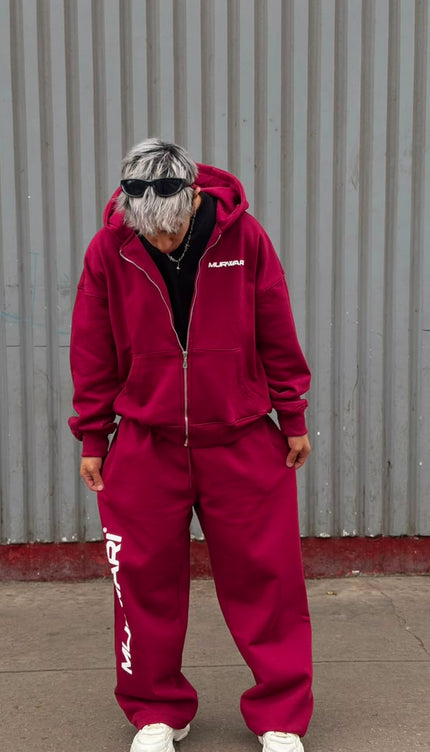 Hoodie Zip Murwari 3D Vino