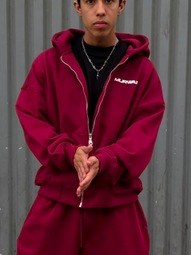 Hoodie Zip Murwari 3D Vino