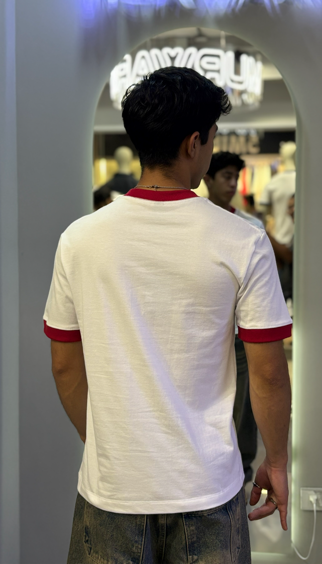 Baby Tee Blanco / Rojo