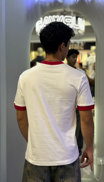 Baby Tee Blanco / Rojo