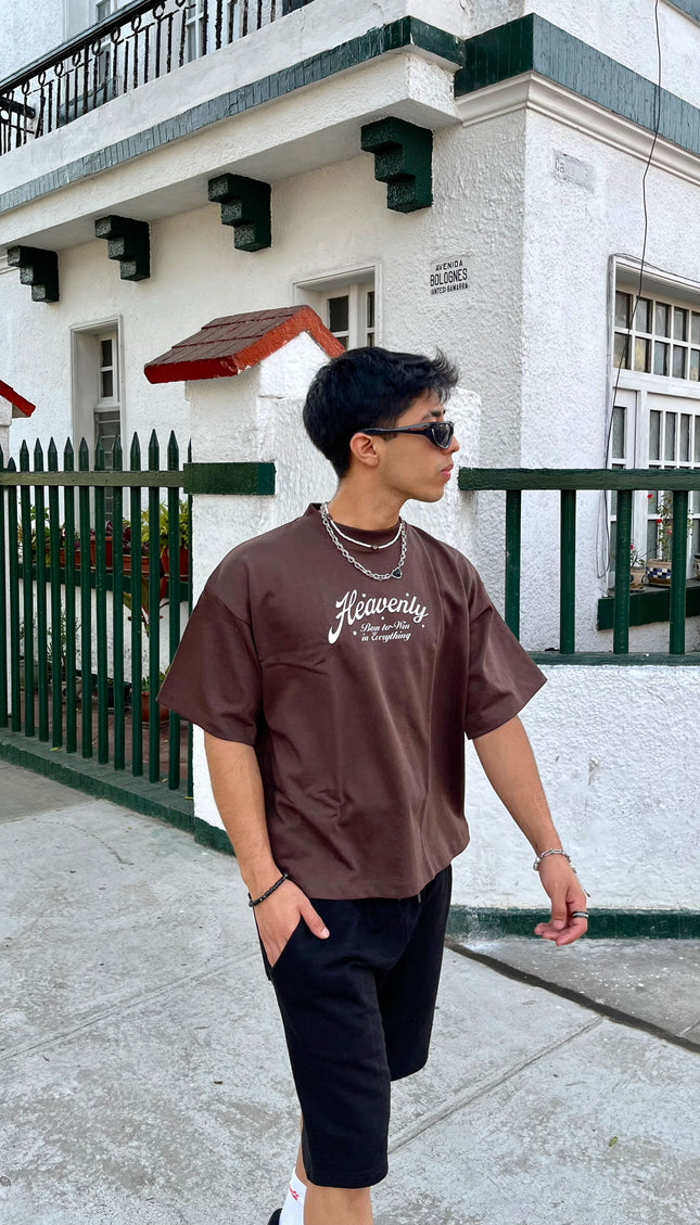 Polo Boxy Heavenly Marrón