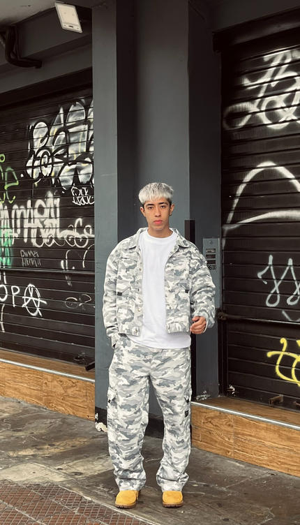 Casaca Camuflaje Plomo