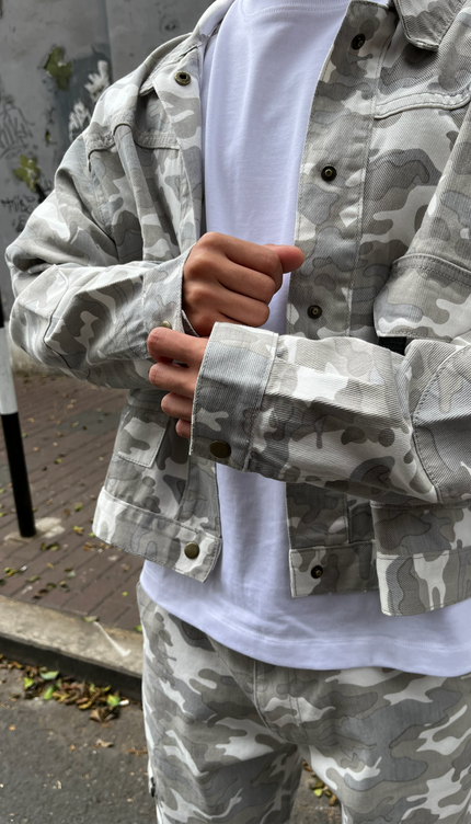 Casaca Camuflaje Plomo