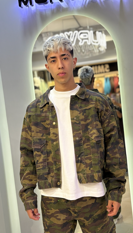 Casaca Camuflaje Verde