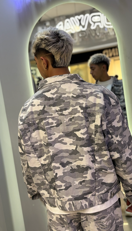 Casaca Camuflaje Plomo