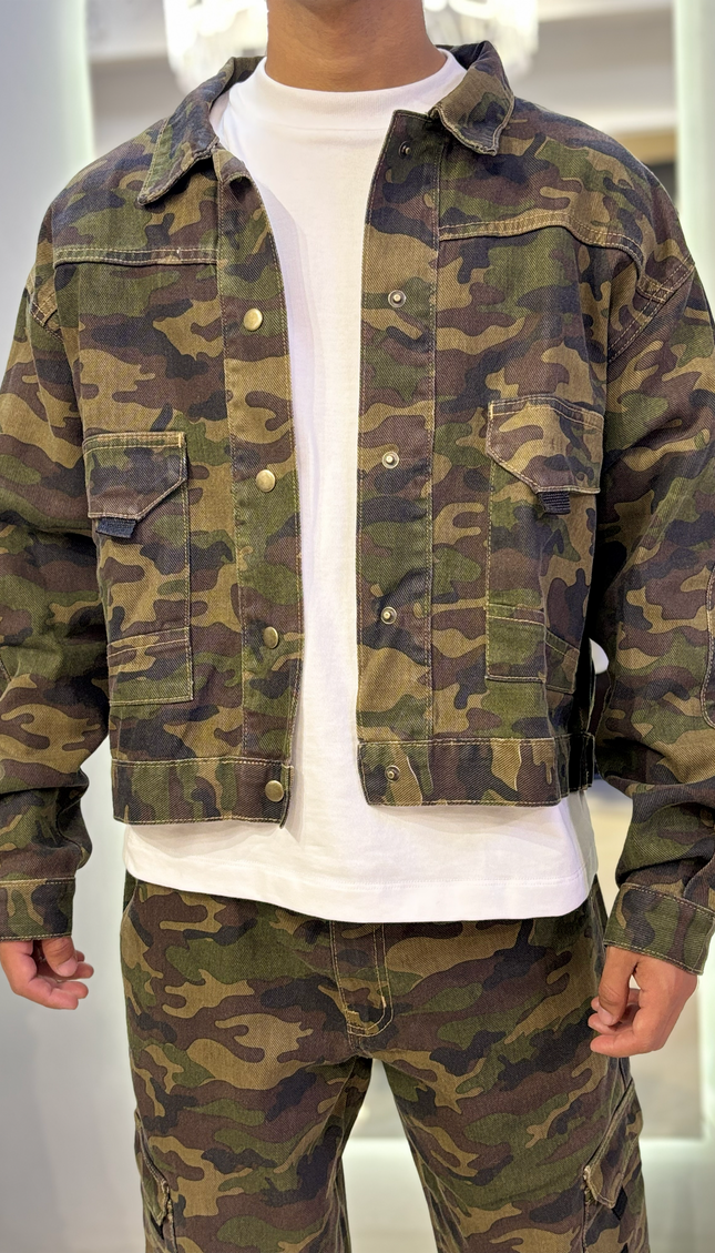 Casaca Camuflaje Verde