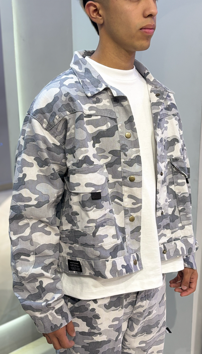 Casaca Camuflaje Plomo
