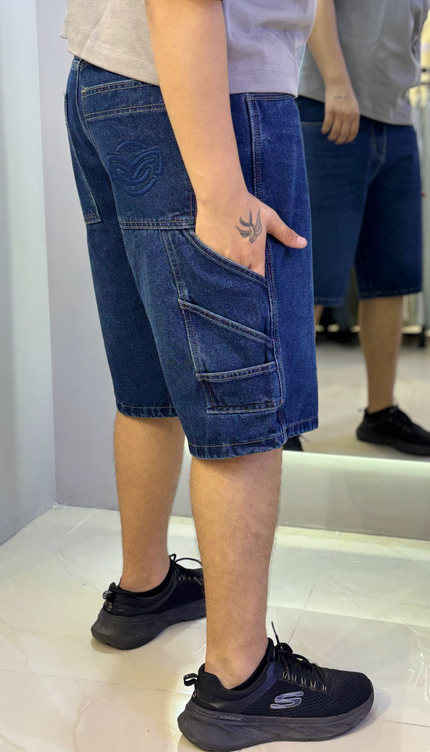Jorts Bordado Azul
