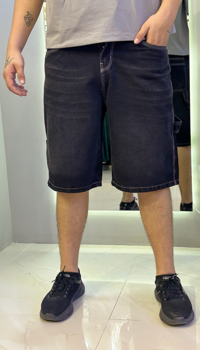 Jorts Bordado Negro