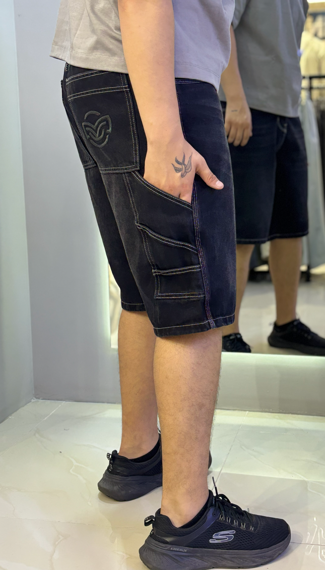 Jorts Bordado Negro