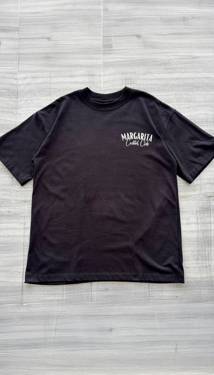 Polo Oversize Margarita Negro