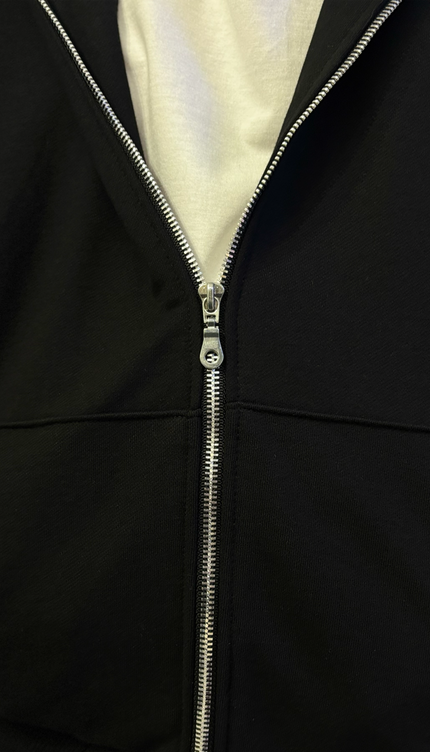 Hoodie Three Thread Pedreria Negro