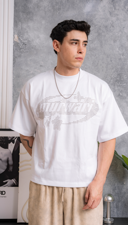 Polo Boxy Pedreria Blanco