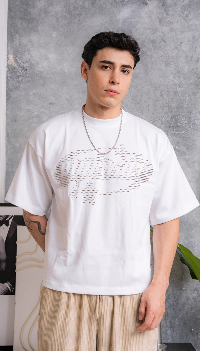 Polo Boxy Pedreria Blanco