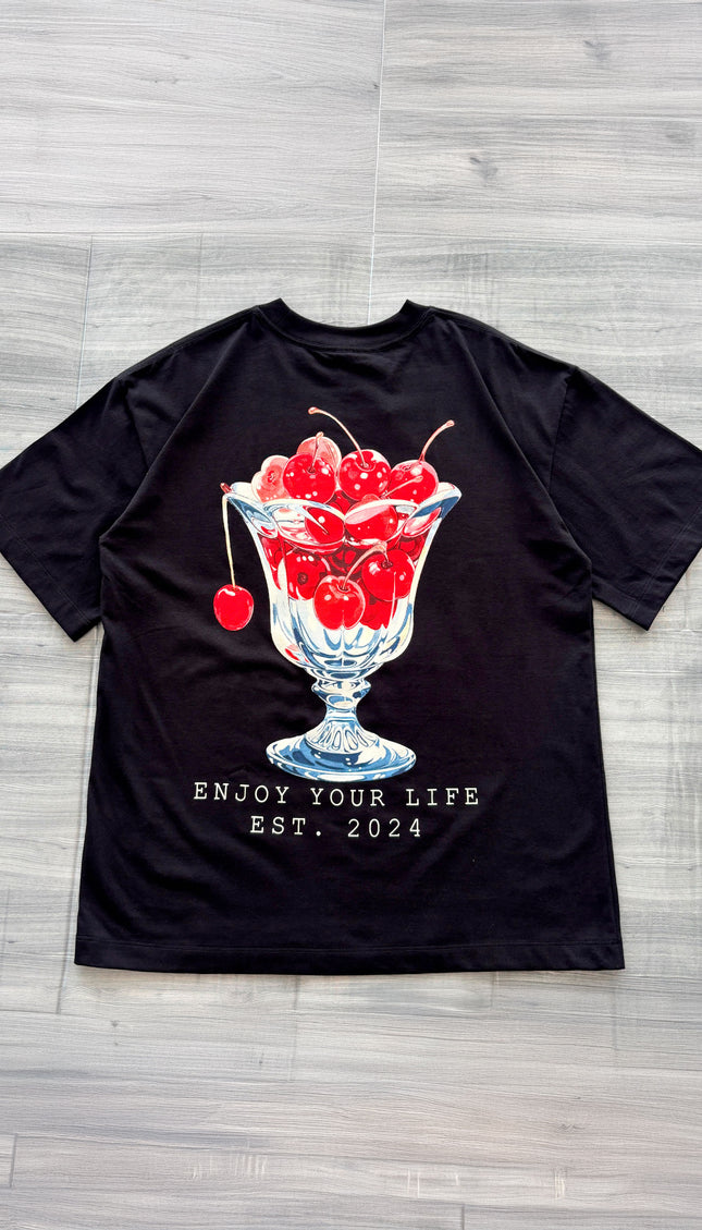 Polo Oversize Enjoy Negro