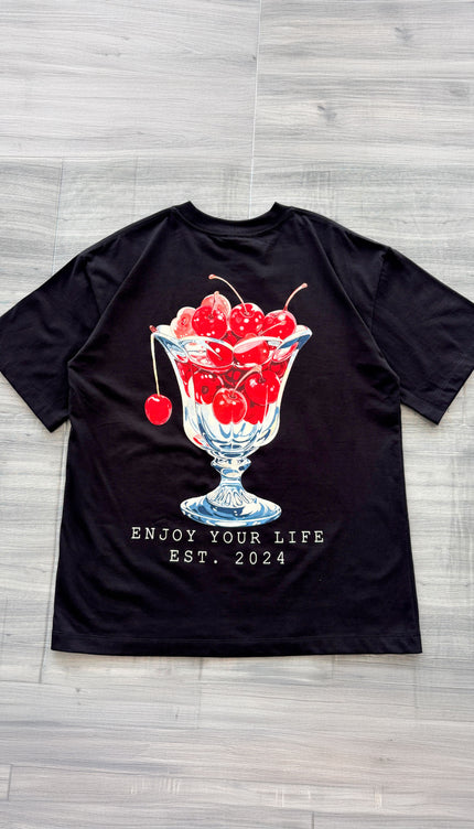 Polo Oversize Enjoy Negro