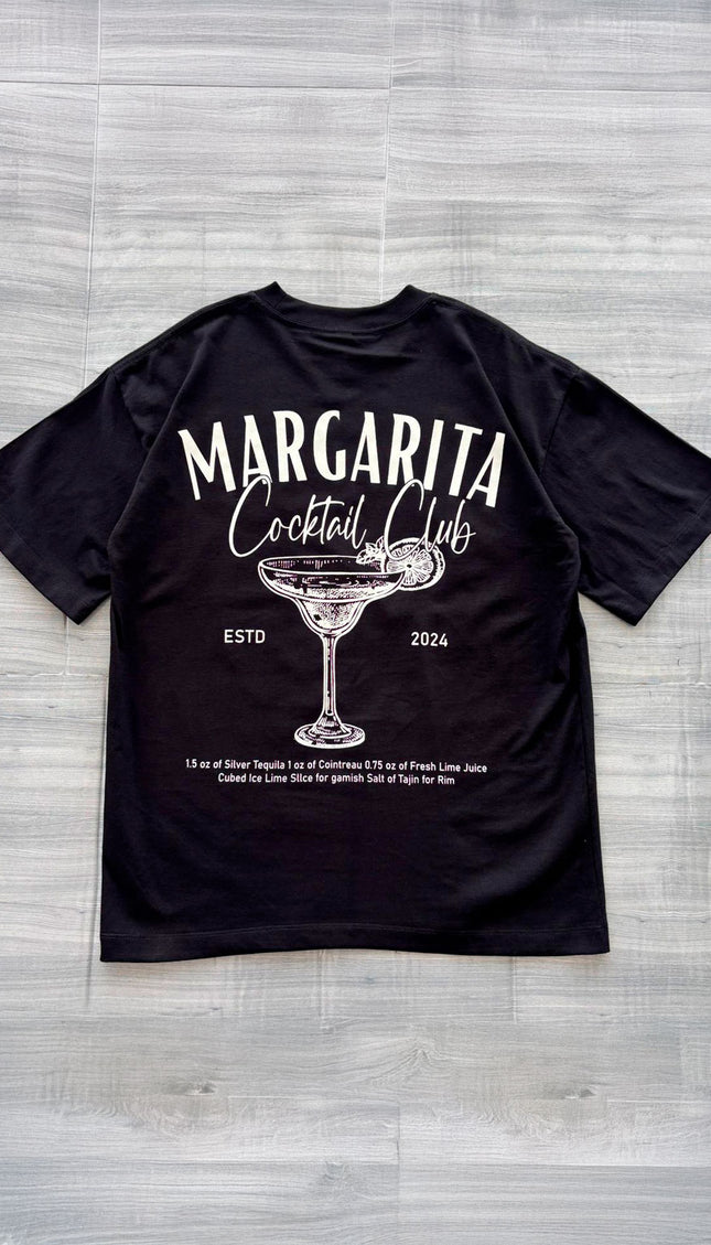 Polo Oversize Margarita Negro