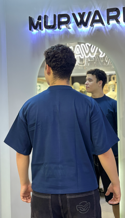 Básico Boxy Fit Azul